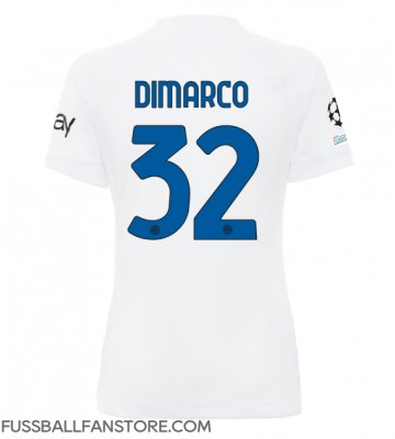 Inter Milan Federico Dimarco #32 Replik Auswärtstrikot Damen 2023-24 Kurzarm
